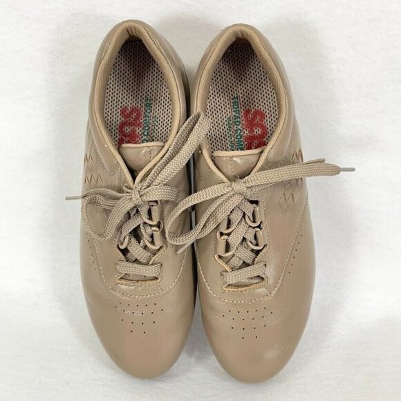 SAS Free Time Mocha Leather Tripad Comfort Walking Lace Up Shoes Size 7.5 - Picture 5 of 7